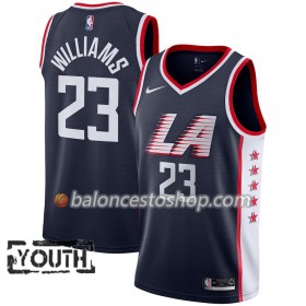 Camiseta Niños NBA Los Angeles Clippers Lou Williams 23 2018-19 Nike City Edition Navy Swingman